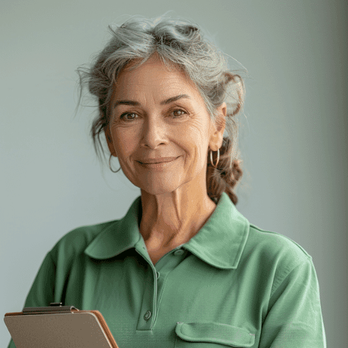 Healthcare professional in training position